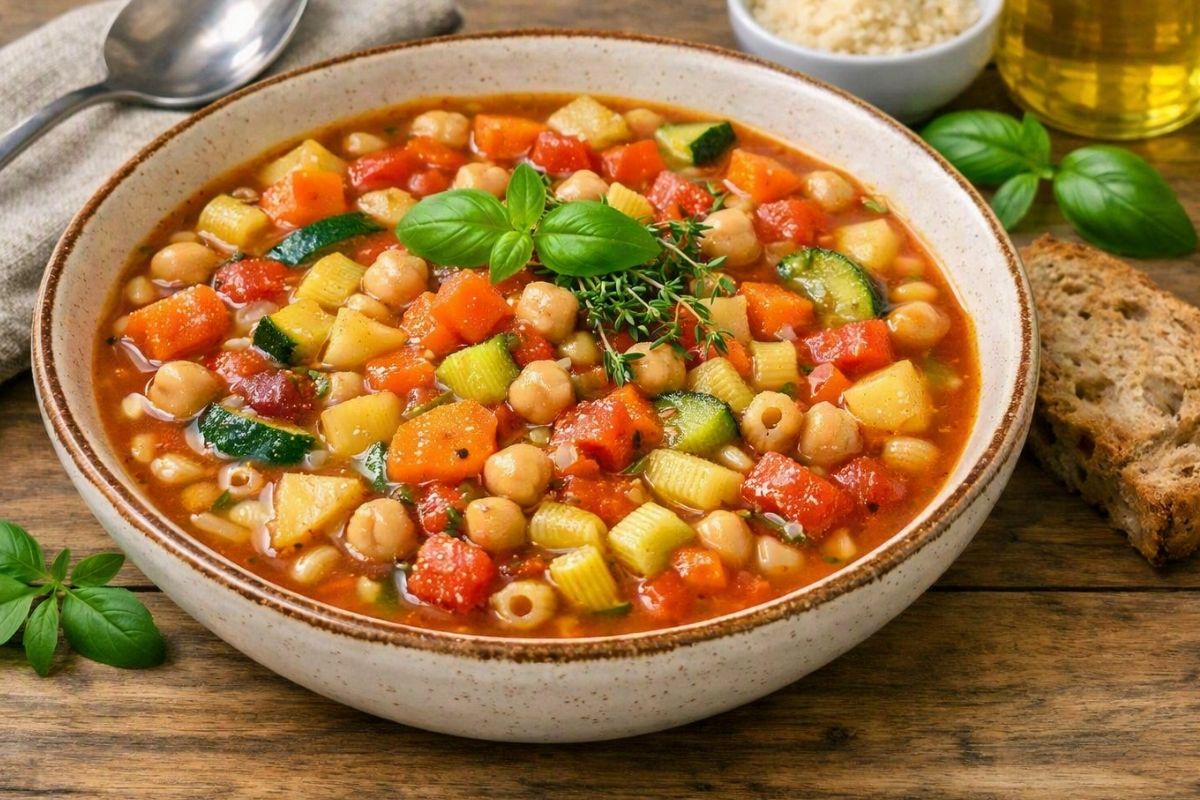 recette soupe minestrone pois chiches